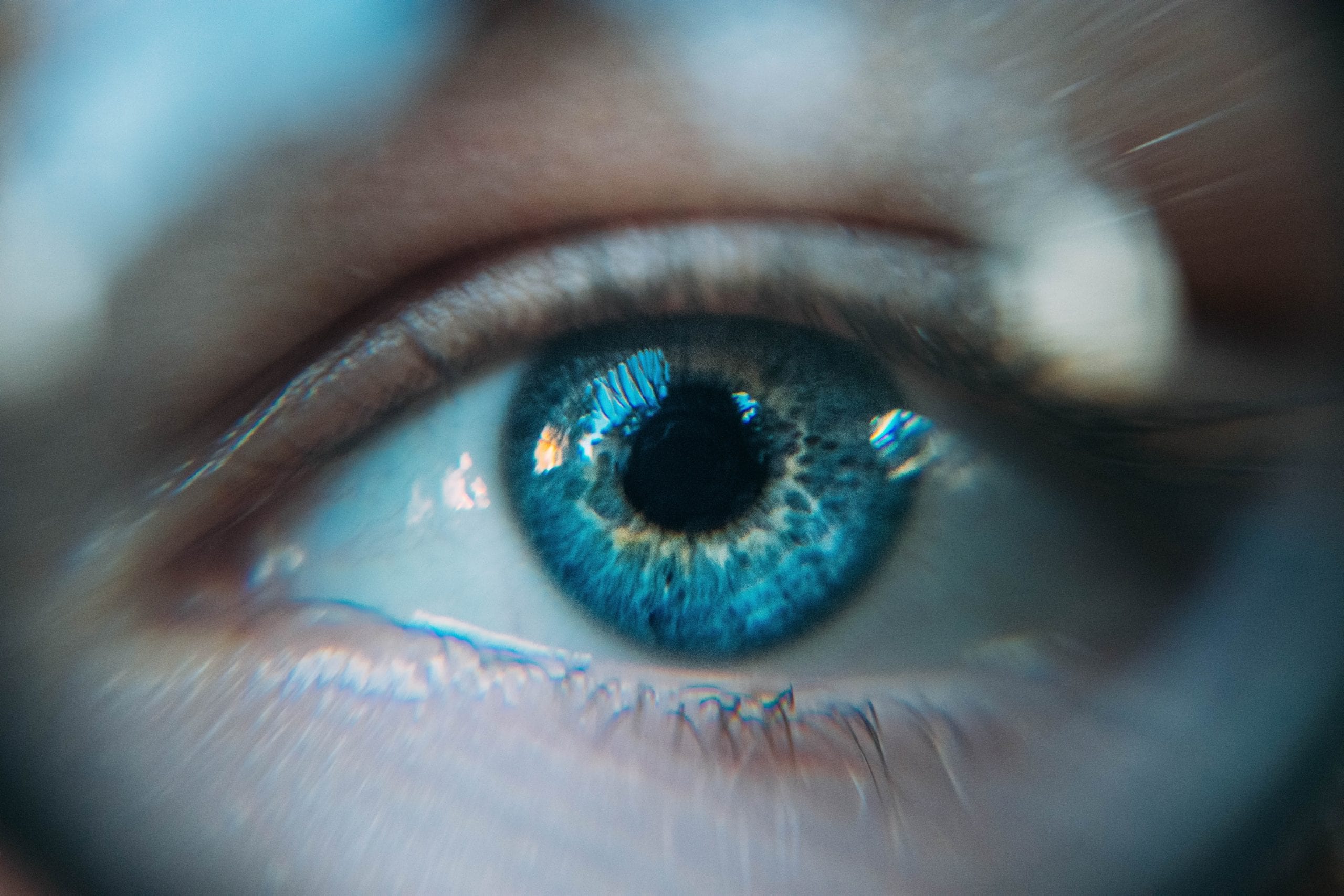closeup image of eye